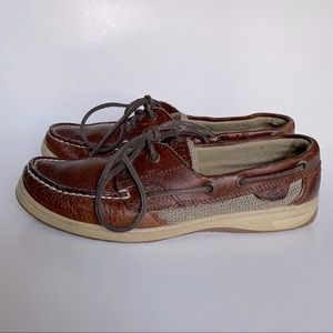 Sperry Topsider Leather Boat Shoes Size 7.5